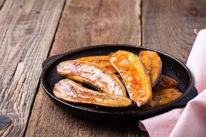 receita de banana assada