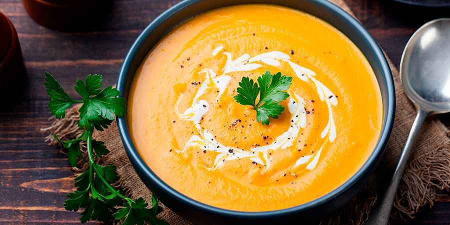 sopa low carb de abobora