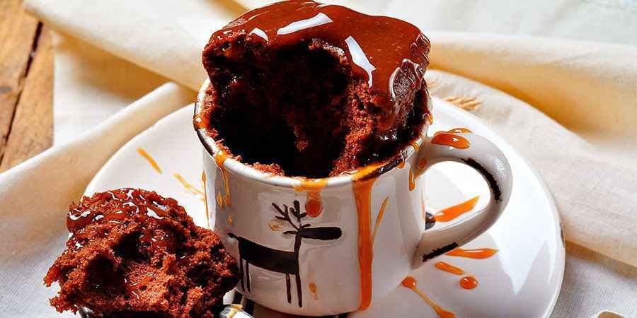 bolo de caneca de chocolate
