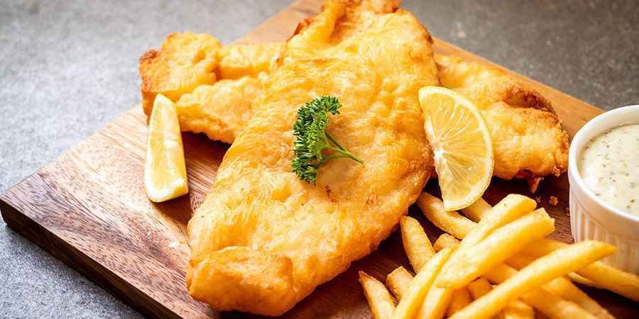 filé de peixe crocante
