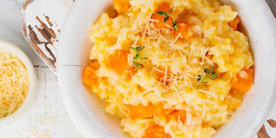 risoto de quinoa com abóbora e ervas