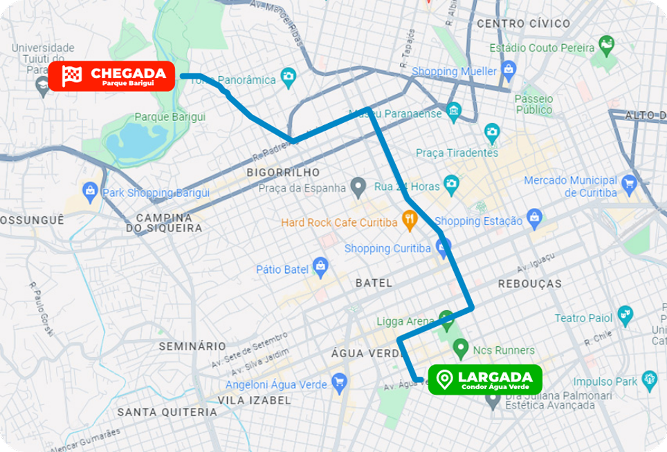 Mapa do Trajeto
